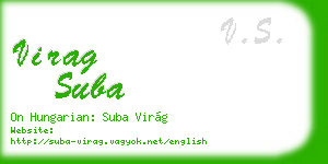 virag suba business card